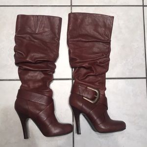 Chocolate colored boots. INC brand. Size 7